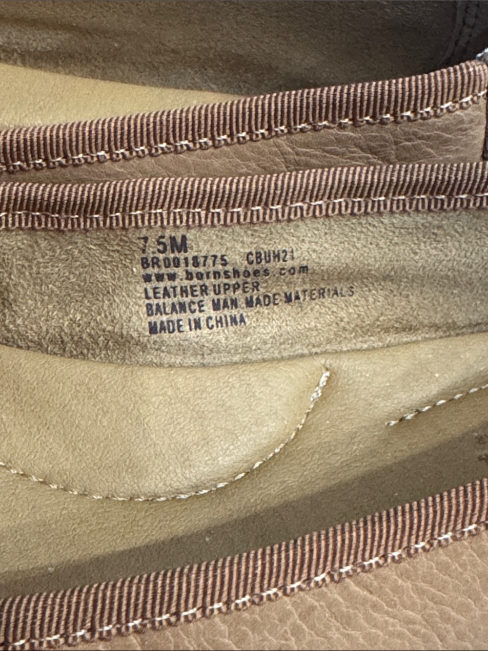 Born Brin  Women's Tan/almond Ballet Flats Size 7.5 - Picture 6 of 8